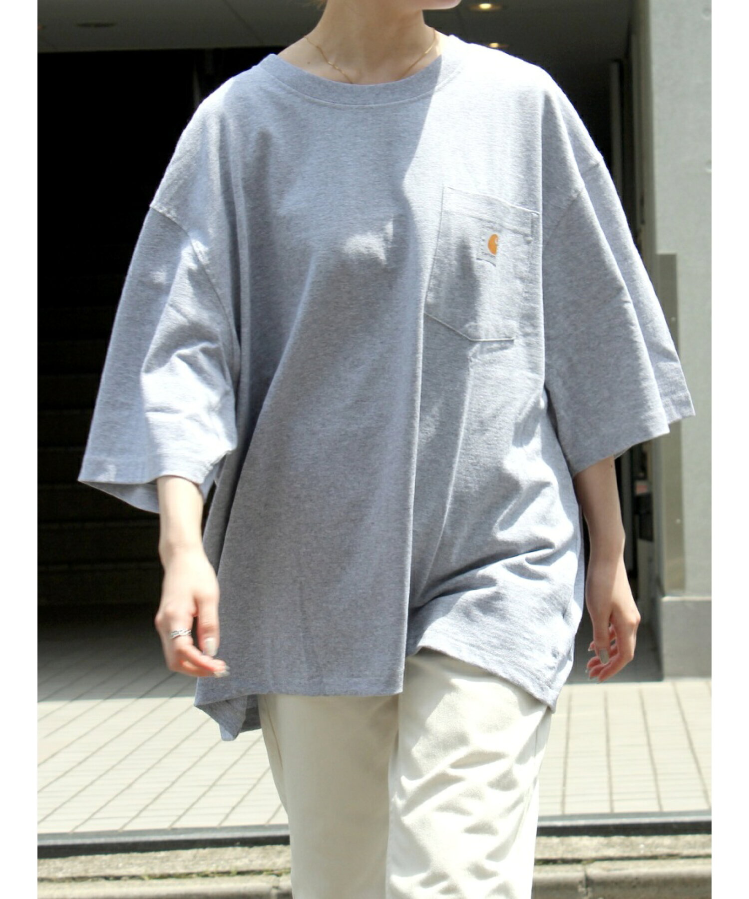 Carhartt/(M)ビックシルエットリメイクポケットTシャツ